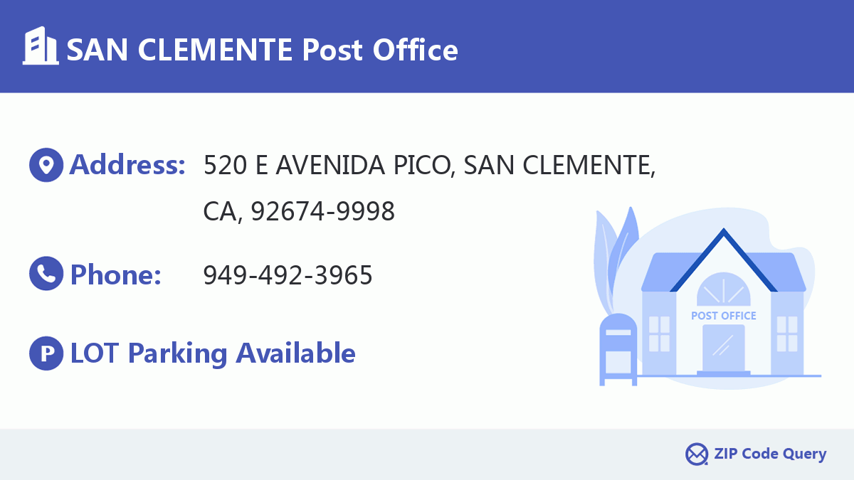 Post Office:SAN CLEMENTE