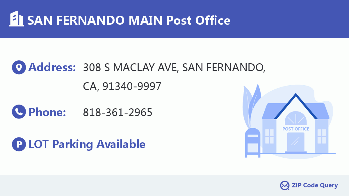 Post Office:SAN FERNANDO MAIN
