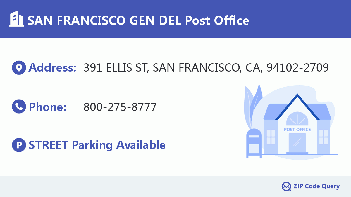 Post Office:SAN FRANCISCO GEN DEL