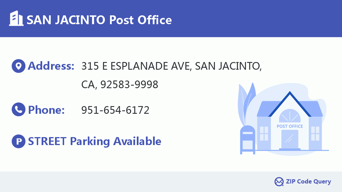 Post Office:SAN JACINTO