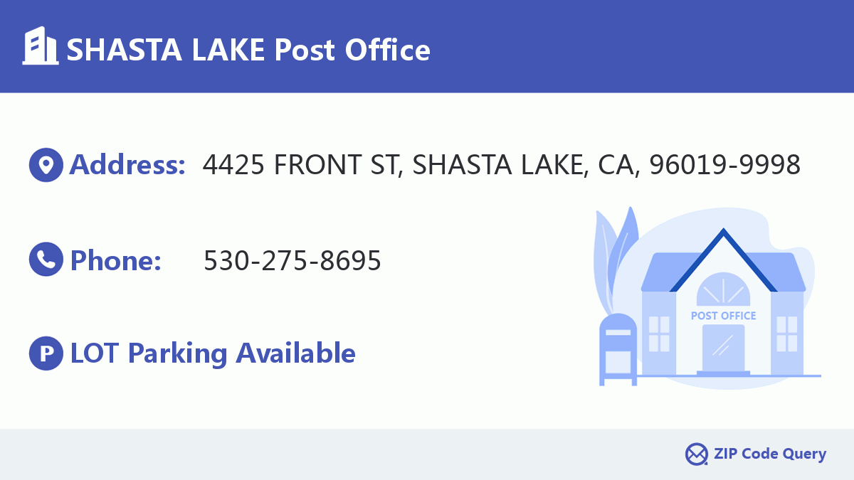 Post Office:SHASTA LAKE