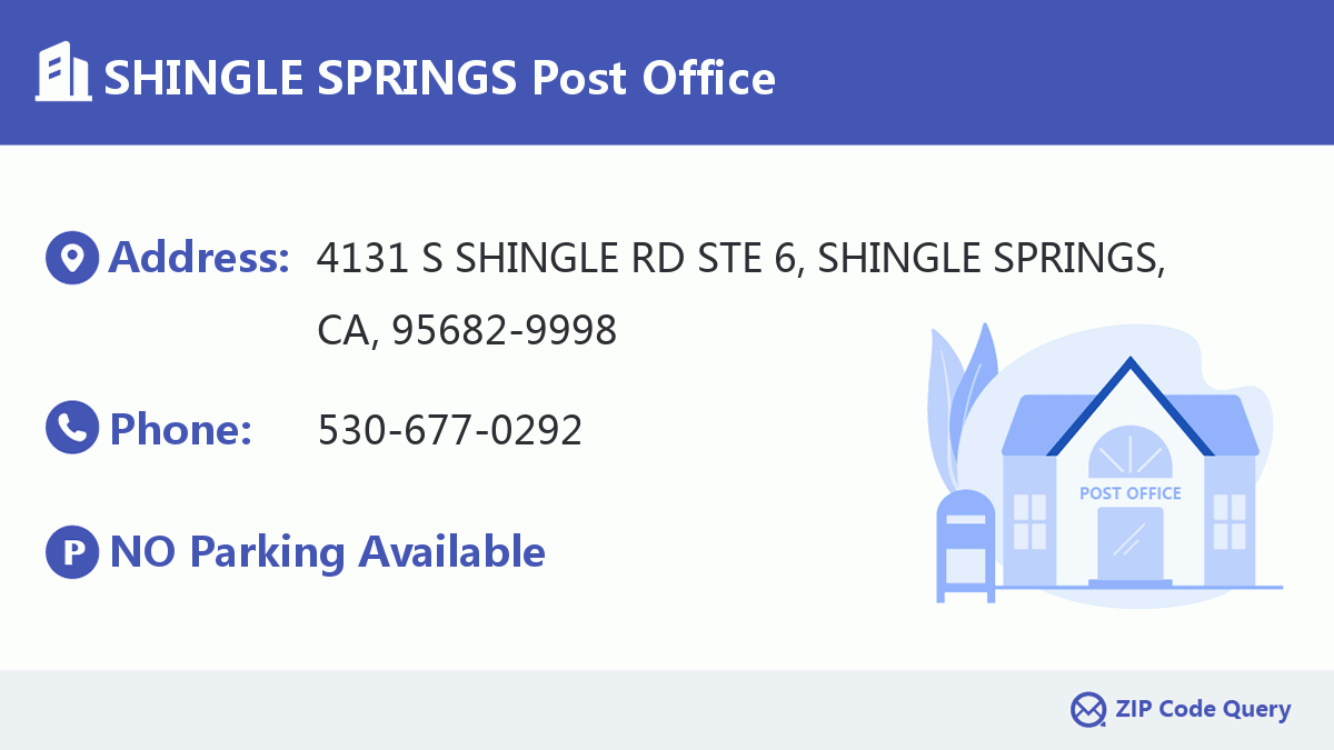 Post Office:SHINGLE SPRINGS