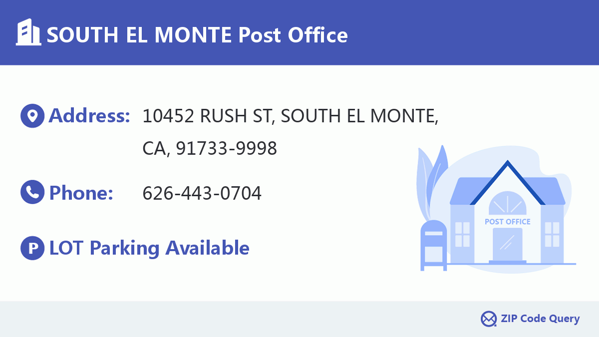 Post Office:SOUTH EL MONTE