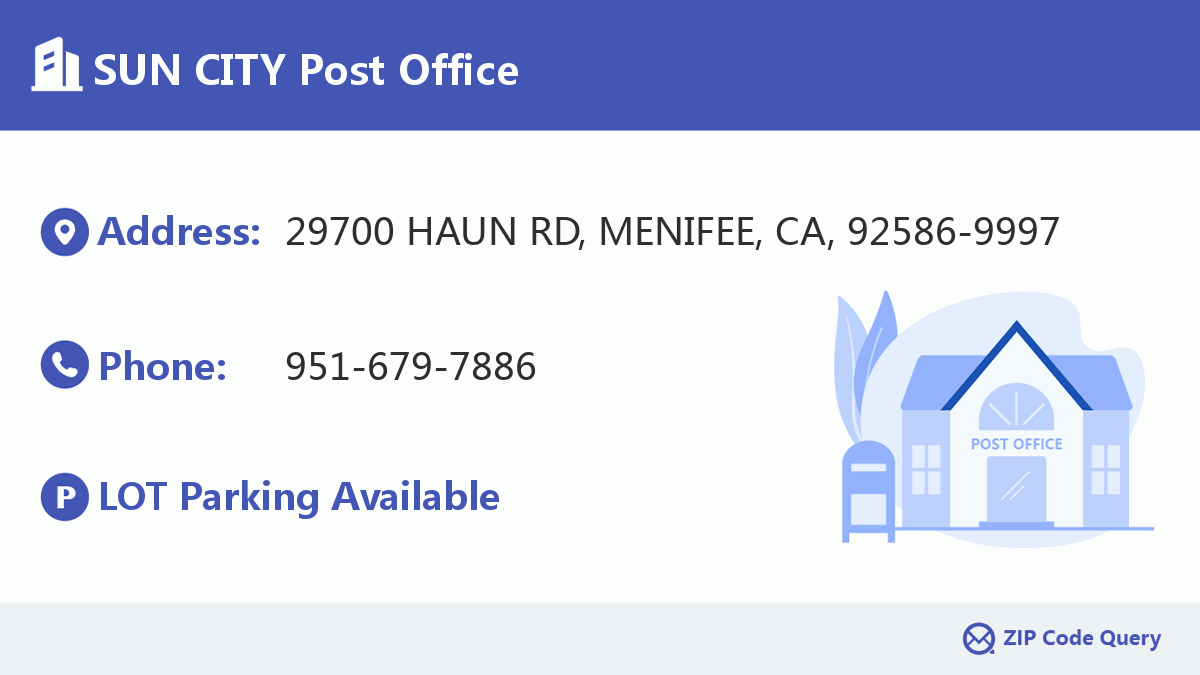 Post Office:SUN CITY