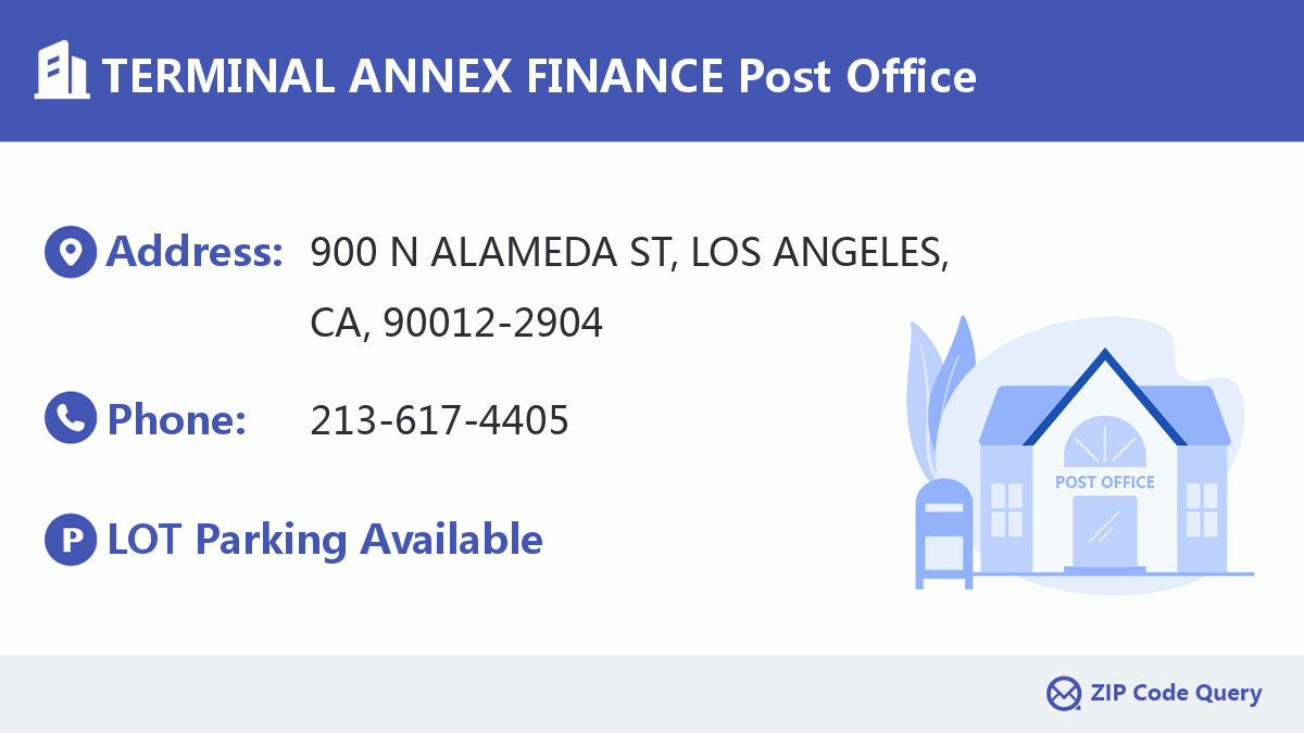 Post Office:TERMINAL ANNEX FINANCE