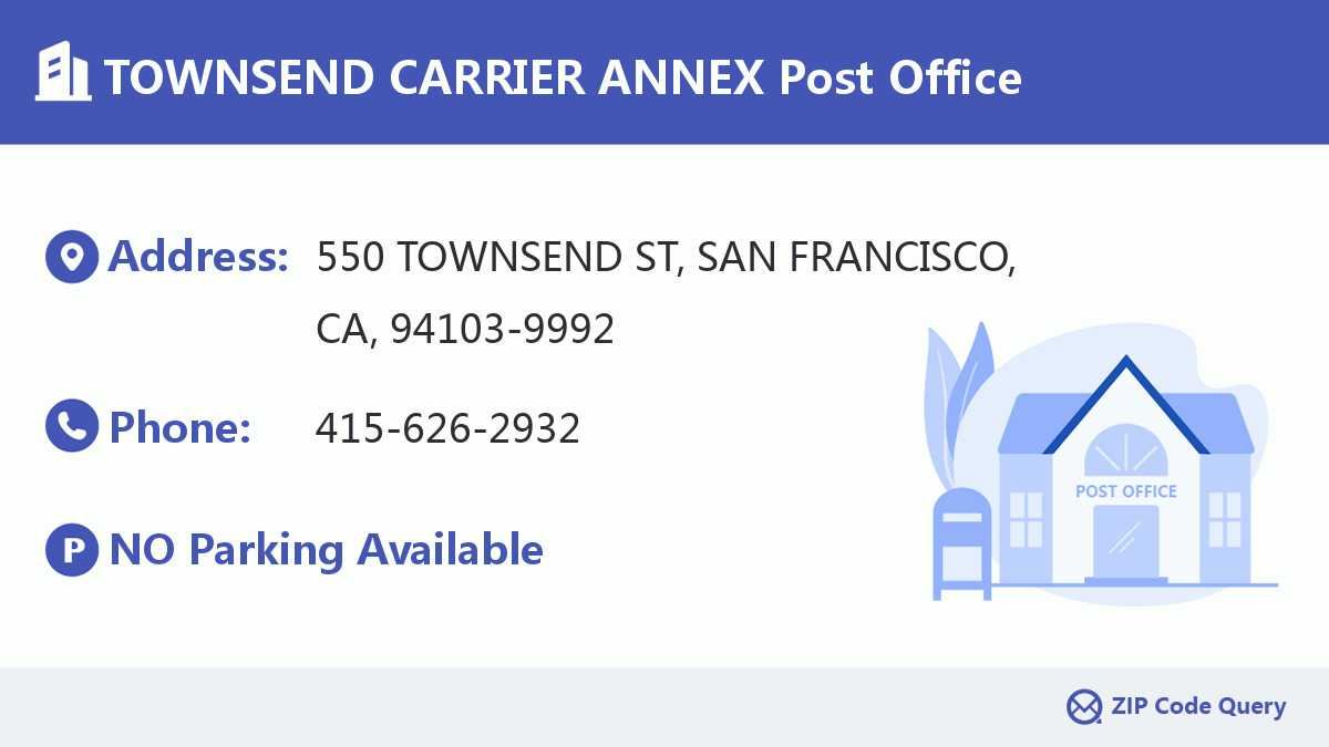 Post Office:TOWNSEND CARRIER ANNEX