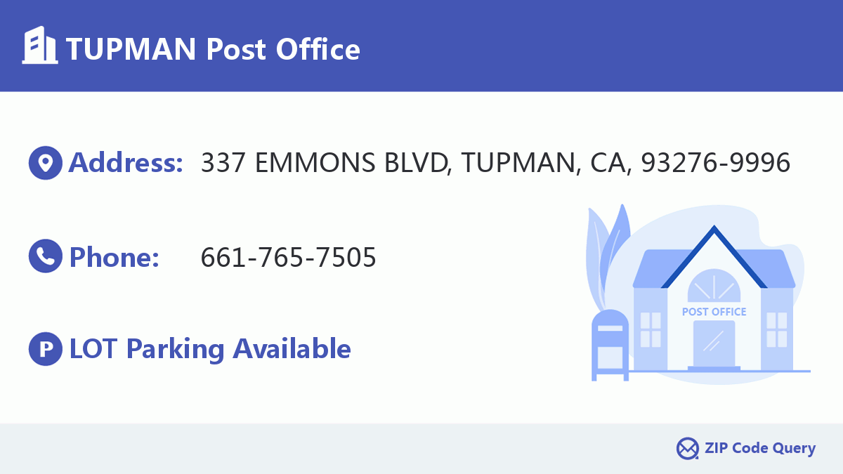 Post Office:TUPMAN