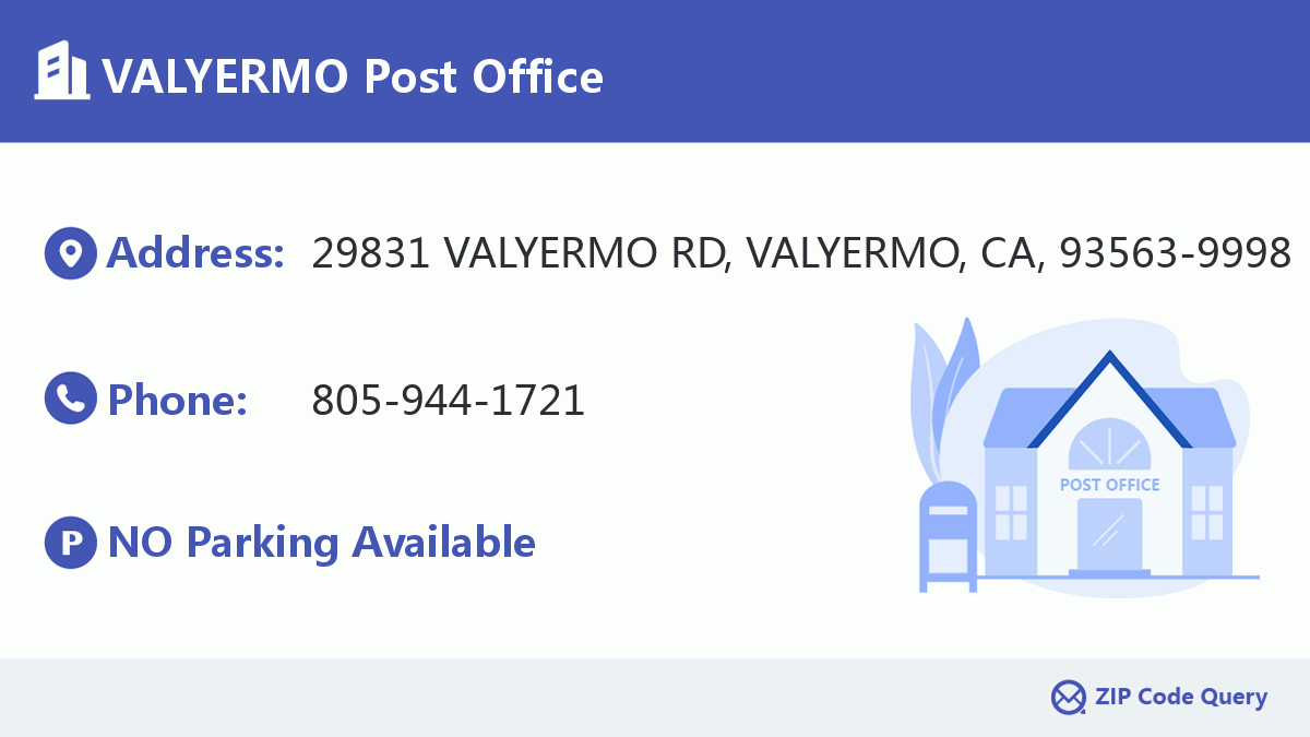 Post Office:VALYERMO