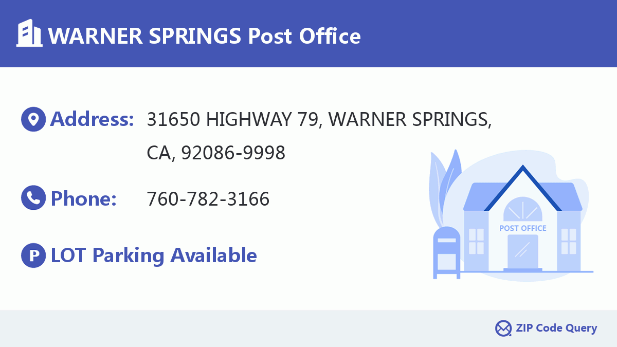 Post Office:WARNER SPRINGS