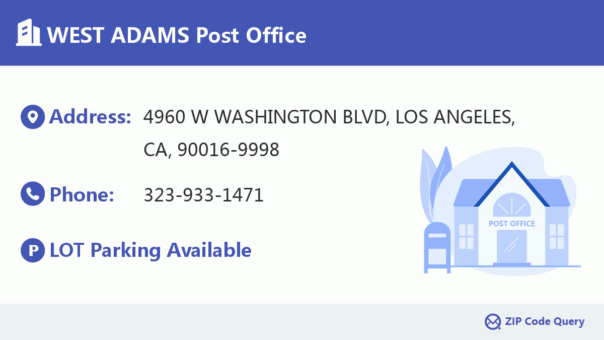 Post Office:WEST ADAMS