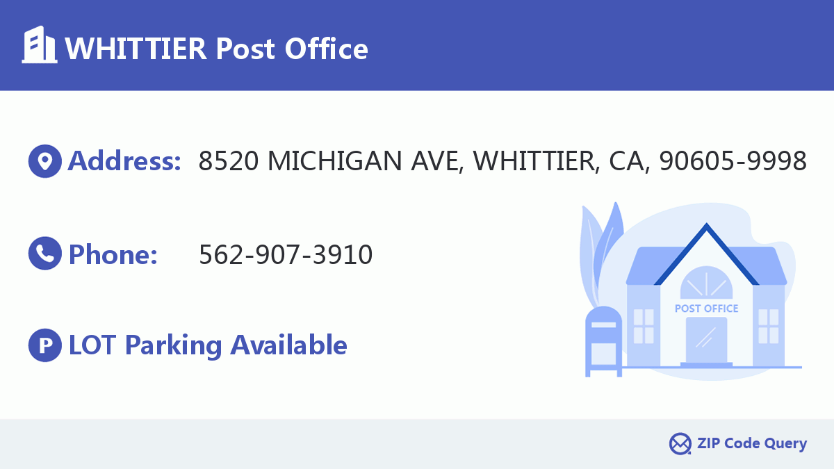 Post Office:WHITTIER