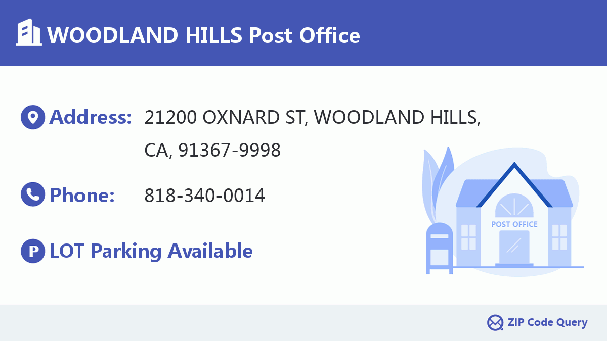 Post Office:WOODLAND HILLS